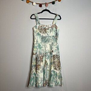 Shin Choi floral silk blend flouncy dress